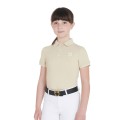 SLIM FIT CHILDREN'S POLO SHIRT IN ANTIBACTERIAL TECHNICAL FABRIC