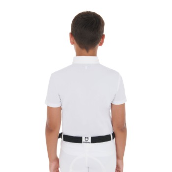 CHILDREN'S SLIM FIT COMPETITION POLO SHIRT WITH FOUR BUTTONS