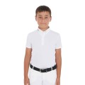 CHILDREN'S SLIM FIT COMPETITION POLO SHIRT WITH FOUR BUTTONS