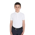 CHILDREN'S SLIM FIT COMPETITION POLO SHIRT WITH FOUR BUTTONS