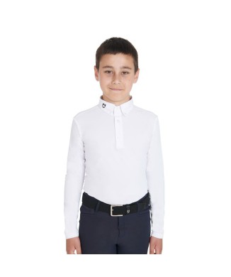 CHILD'S COMPETITION POLO SLIM FIT THREE BUTTONS