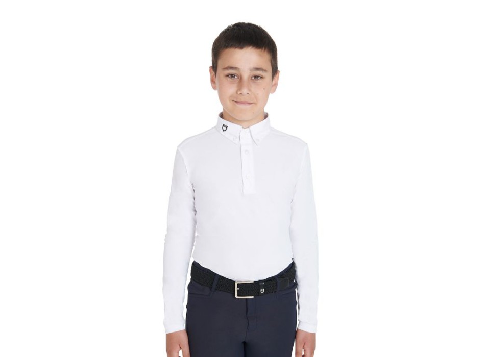 CHILD'S COMPETITION POLO SLIM FIT THREE BUTTONS