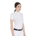 WOMEN'S SLIM FIT COMPETITION POLO SHIRT WITH KOREAN COLLAR