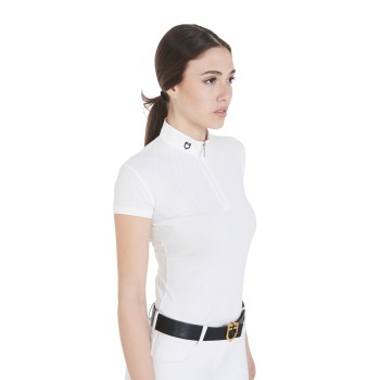 WOMEN'S COMPETITION POLO SLIM FIT MICRO-PERFORATED