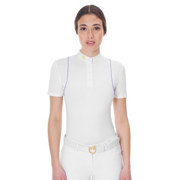 WOMEN'S SLIM FIT COMPETITION POLO SHIRT WITH BUTTONS