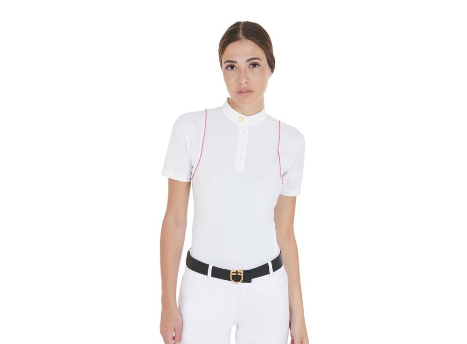 WOMEN'S SLIM FIT COMPETITION POLO SHIRT WITH BUTTONS