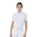 SLIM FIT WOMEN'S COMPETITION POLO SHIRT WITH RUFFLED SLEEVES