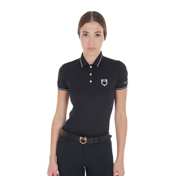 SLIM FIT WOMEN'S POLO SHIRT IN BREATHABLE FABRIC