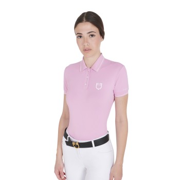 SLIM FIT WOMEN'S POLO SHIRT IN BREATHABLE FABRIC