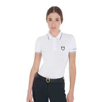 SLIM FIT WOMEN'S POLO SHIRT IN BREATHABLE FABRIC