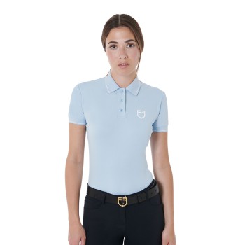 SLIM FIT WOMEN'S POLO SHIRT IN BREATHABLE FABRIC