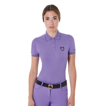 SLIM FIT WOMEN'S POLO SHIRT IN BREATHABLE FABRIC