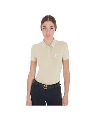 SLIM FIT WOMEN'S POLO SHIRT IN BREATHABLE FABRIC