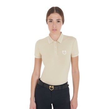 SLIM FIT WOMEN'S POLO SHIRT IN BREATHABLE FABRIC