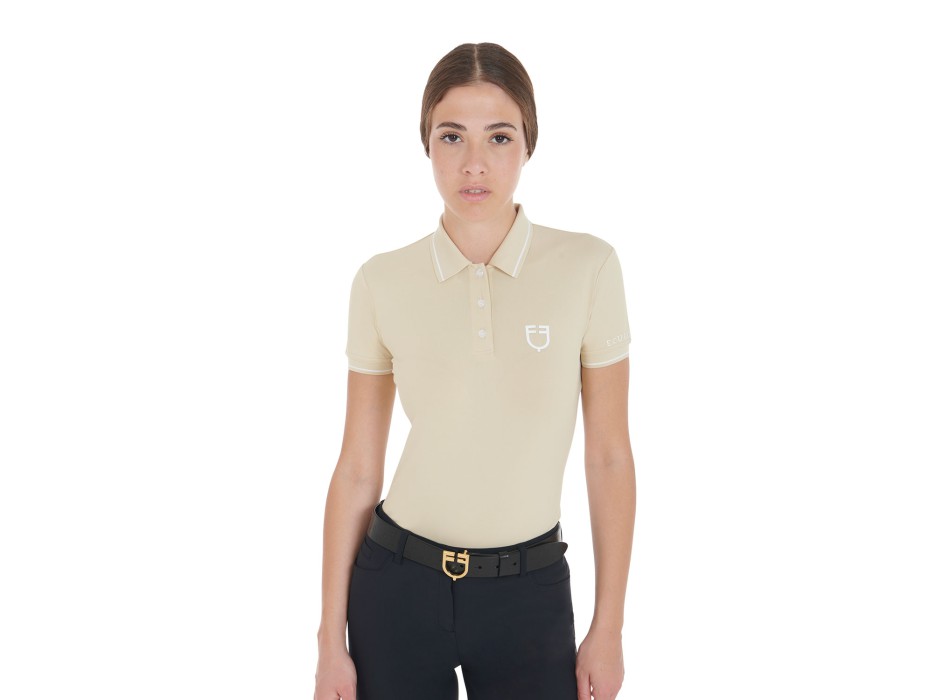 SLIM FIT WOMEN'S POLO SHIRT IN BREATHABLE FABRIC