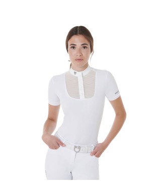 SLIM FIT WOMEN'S POLO SHIRT WITH BUTTONS