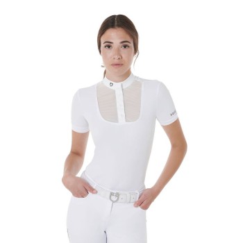 SLIM FIT WOMEN'S POLO SHIRT WITH BUTTONS