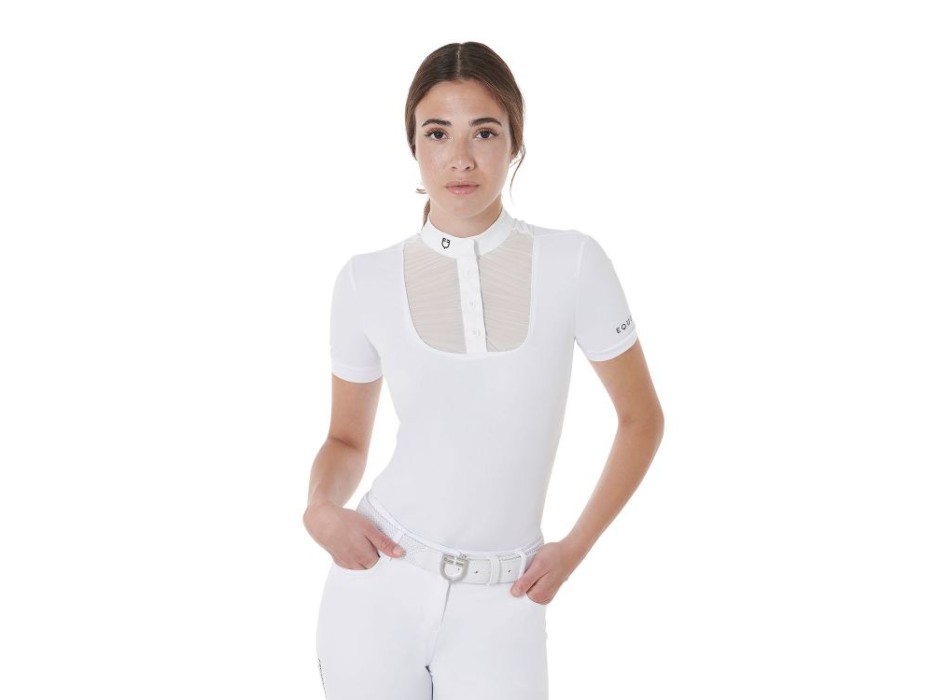 SLIM FIT WOMEN'S POLO SHIRT WITH BUTTONS