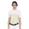 SLIM FIT WOMEN'S POLO SHIRT TECHNICAL FABRIC AND MESH