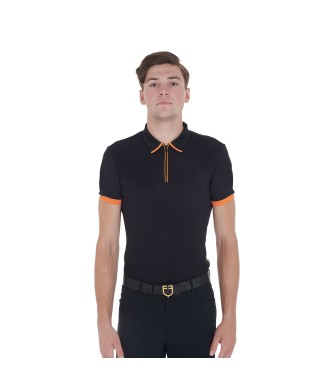 MEN'S TRAINING POLO SHIRT WITH CONTRAST DETAILS