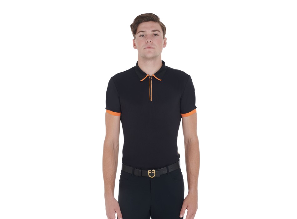 MEN'S TRAINING POLO SHIRT WITH CONTRAST DETAILS