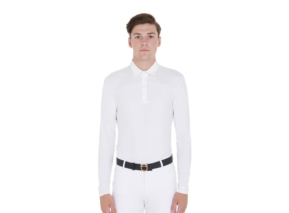 MEN'S LONG SLEEVE COMPETITION POLO SHIRT