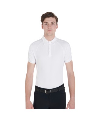 MEN'S SLIM FIT COMPETITION POLO SHIRT WITH FOUR BUTTONS