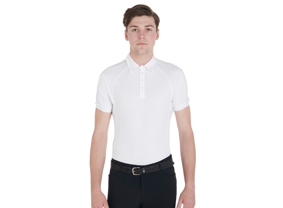 MEN'S SLIM FIT COMPETITION POLO SHIRT WITH FOUR BUTTONS