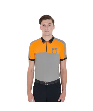 SLIM FIT MEN'S TRAINING POLO SHIRT WITH FRONT LOGO promo