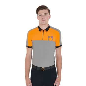 SLIM FIT MEN'S TRAINING POLO SHIRT WITH FRONT LOGO promo