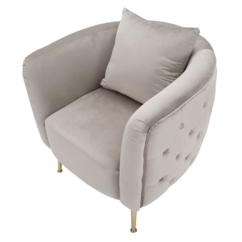 GRAY BUCHAREST ARMCHAIR