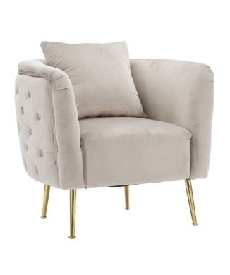 GRAY BUCHAREST ARMCHAIR