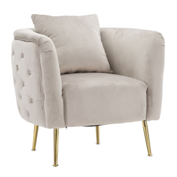 GRAY BUCHAREST ARMCHAIR