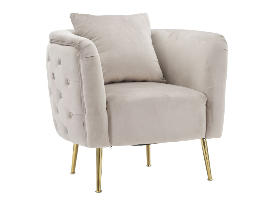 GRAY BUCHAREST ARMCHAIR