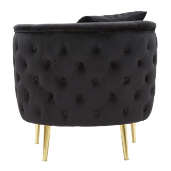 BLACK BUCHAREST ARMCHAIR