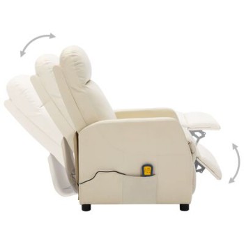 VidaXL Faux Leather Recliner Massage Chair