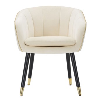 PARIS CREAM/GOLD ARMCHAIR