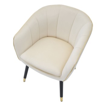 PARIS CREAM/GOLD ARMCHAIR