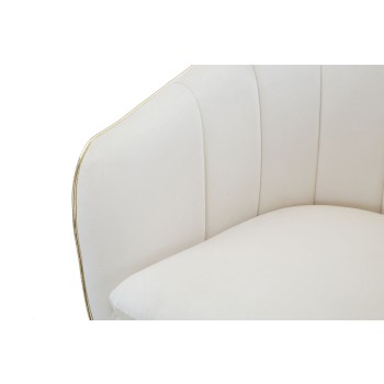 PARIS CREAM/GOLD ARMCHAIR