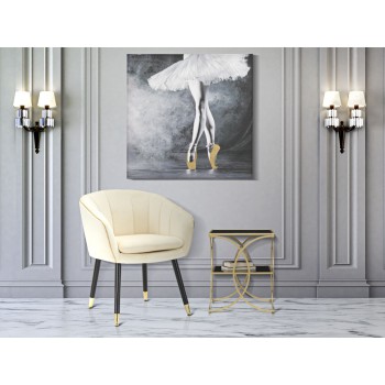 PARIS CREAM/GOLD ARMCHAIR