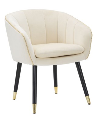 PARIS CREAM/GOLD ARMCHAIR