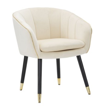 PARIS CREAM/GOLD ARMCHAIR