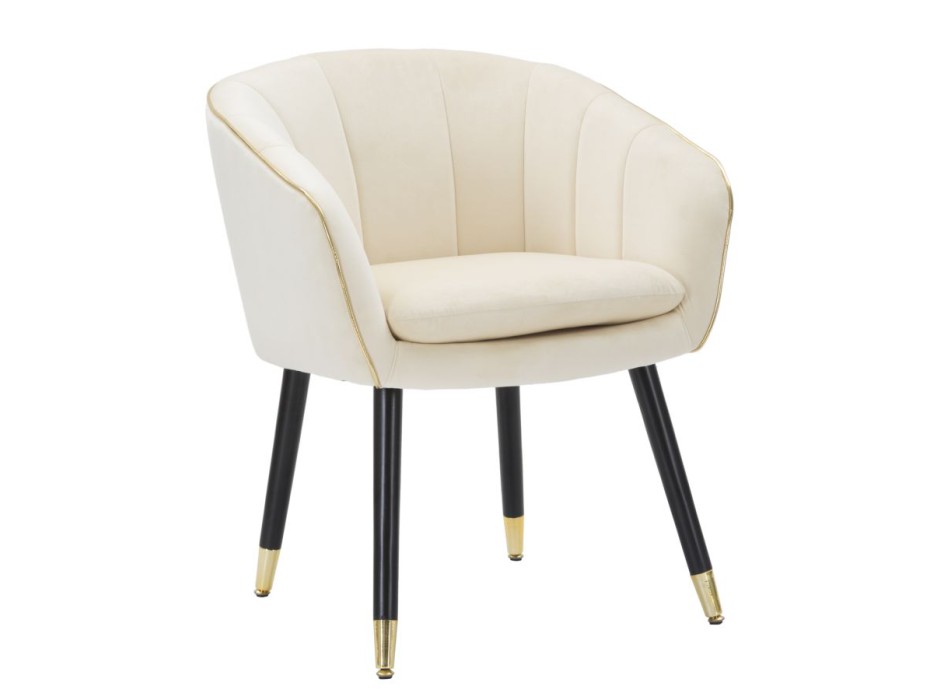 PARIS CREAM/GOLD ARMCHAIR