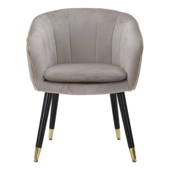 PARIS ARMCHAIR GREY/GOLD