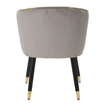 PARIS ARMCHAIR GREY/GOLD