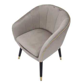 PARIS ARMCHAIR GREY/GOLD