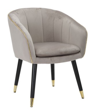 PARIS ARMCHAIR GREY/GOLD