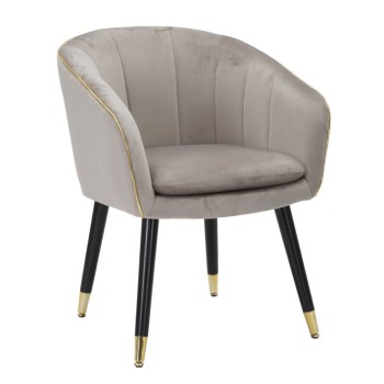 PARIS ARMCHAIR GREY/GOLD