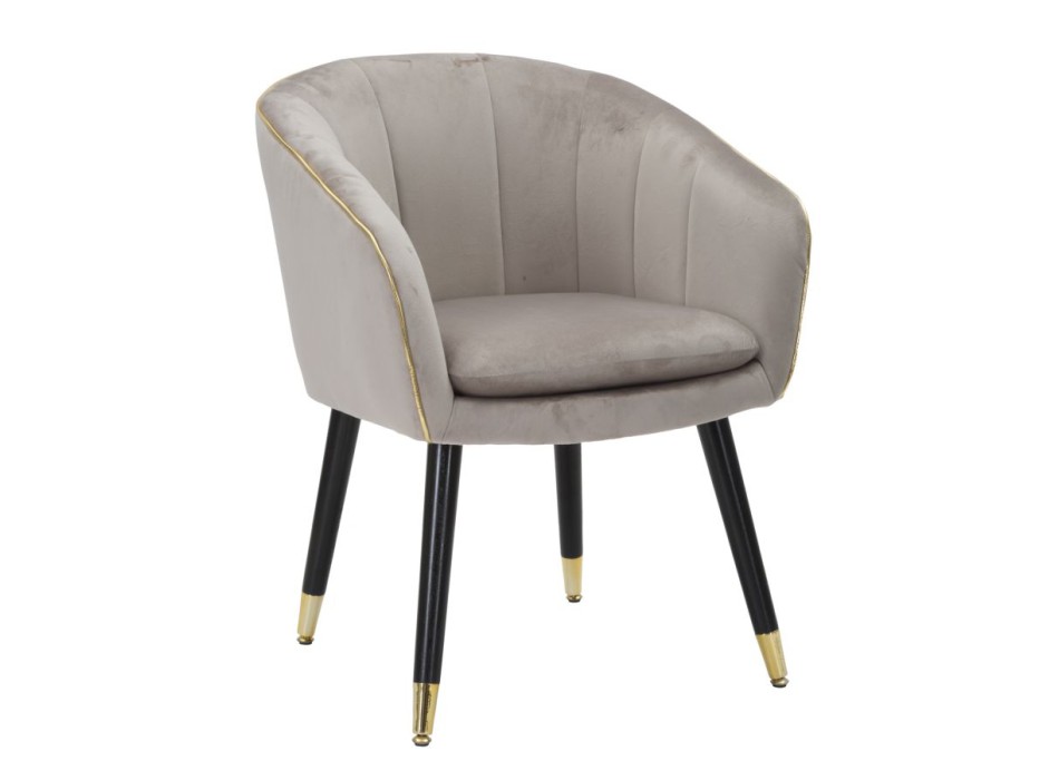 PARIS ARMCHAIR GREY/GOLD