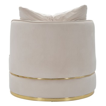 PARIS SPACE CREAM/GOLD ARMCHAIR